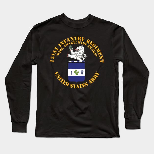 COA - 151st Infantry Regiment - Wide Awake Long Sleeve T-Shirt by twix123844